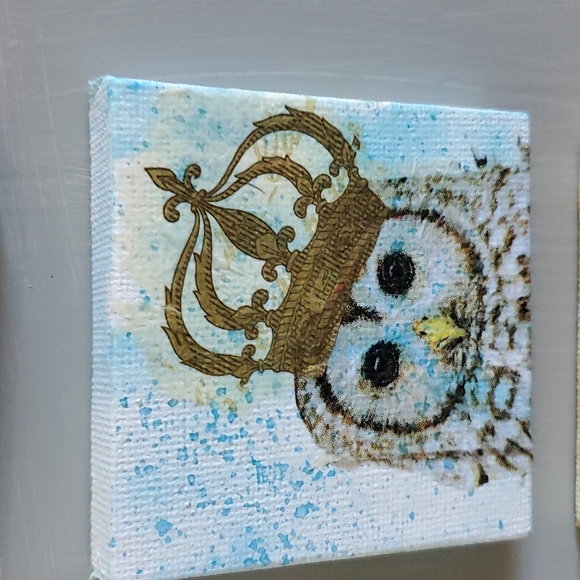 4 Handmade Original Collage Magnets OOAK - Picture 3 of 6